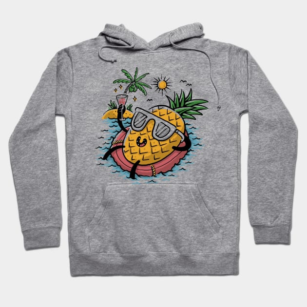 Pineapple Relaxing Hoodie by quilimo